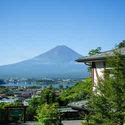 河口エリアから望む富士山／画像提供：大伴リゾート