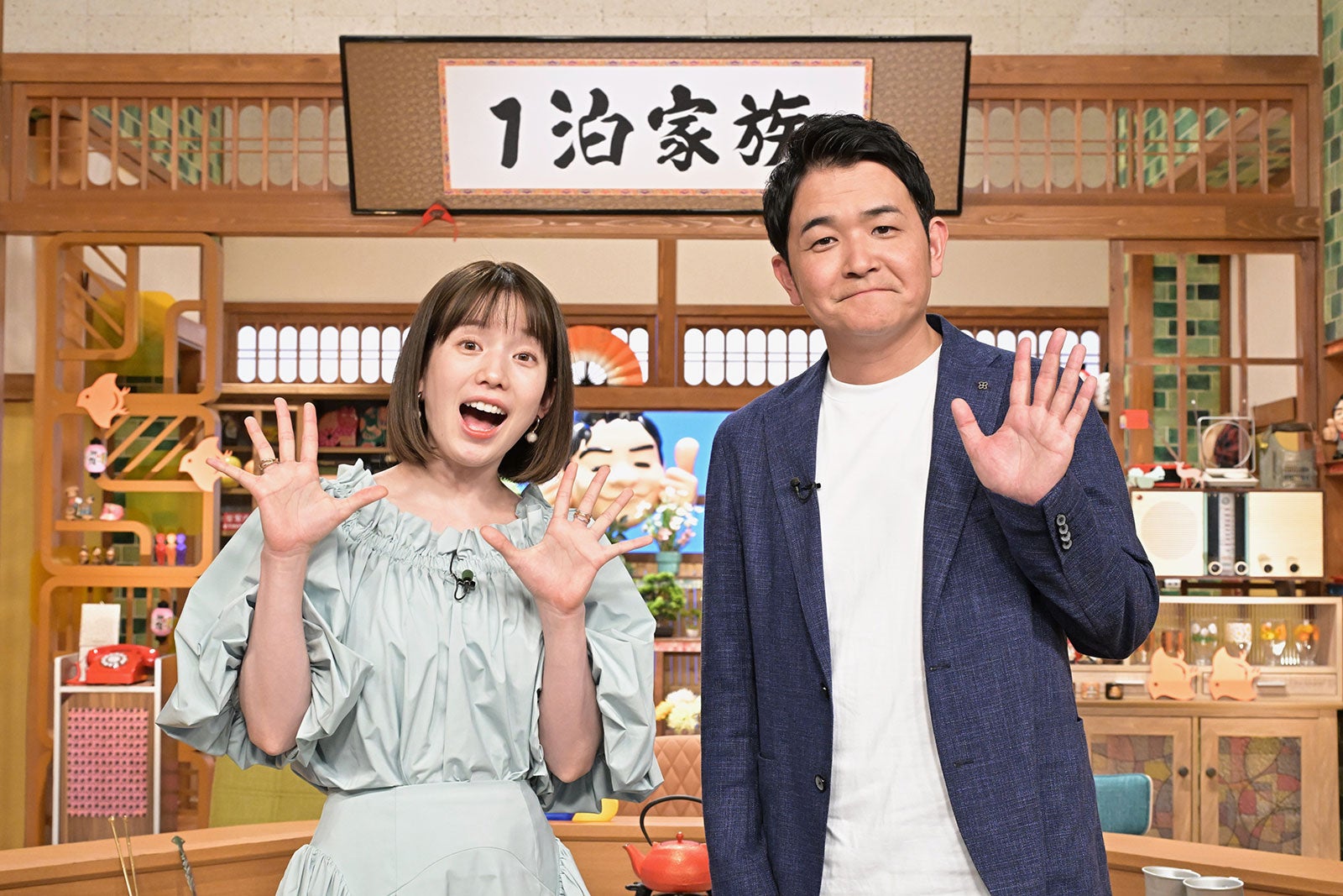 弘中綾香アナウンサー、ノブ（C）テレビ朝日