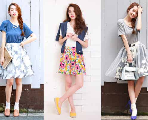 注目度も可愛さも抜群!大きめフラワースカートで主役に♡