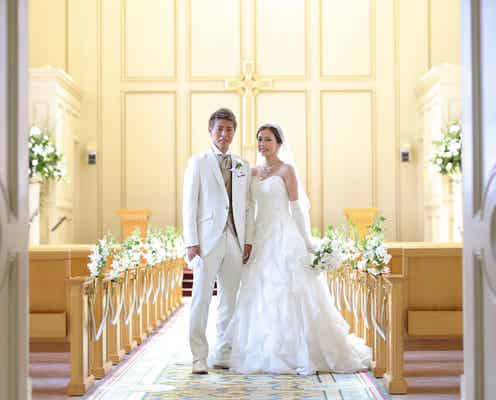 丸高愛実&柿谷曜一朗夫妻が挙式 約200人が来場<本人コメント>