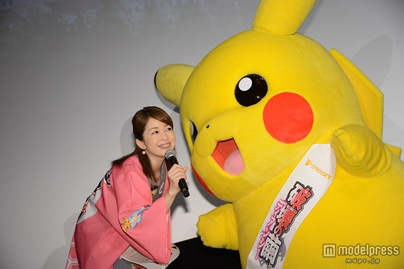 松丸友紀テレビ東京アナウンサー、ピカチュウ
