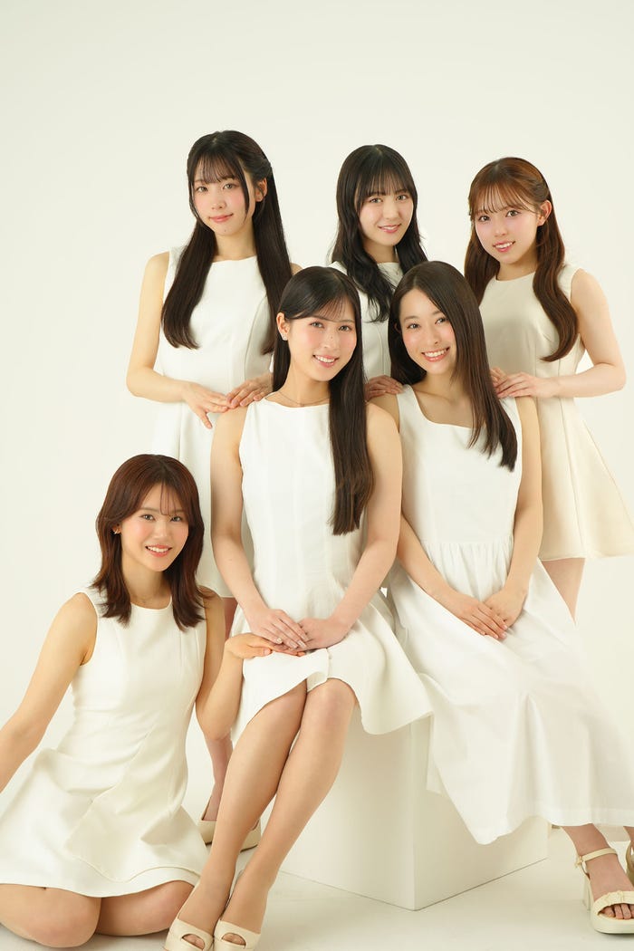 「青山コンテスト2026」ミスファイナリスト/左上から時計回りに:浜野奏、原田莉々華、岩永莉子、長谷川百々花、安江唯、谷口ゆな(提供写真)