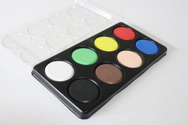 絵の具（8色セット）　色の種類