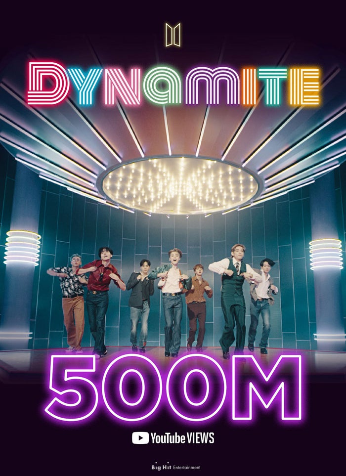 Bts Dynamite Mv 再生回数5億回突破の快挙 モデルプレス Bts Dynamite Mv 再生回数5億回突破の快挙 モデルプレス