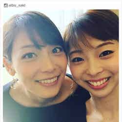 妹・相武紗季（左）の結婚にコメントした音花ゆり（右）／相武紗季Instagramより