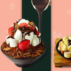 (左から)ホットチョコマシュマロソルビン、ホットチョコマシュマロトースト/画像提供:ソルビン