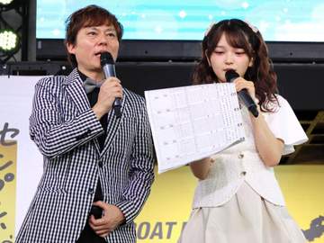 【ボート】尼崎G1 イメキャラの福留光帆がトークショー 直前の降雨に「雨女かな。すみません」
