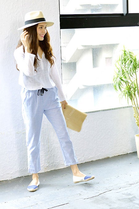 大人かわいいストライプパンツ「coca」2,690円（税込）