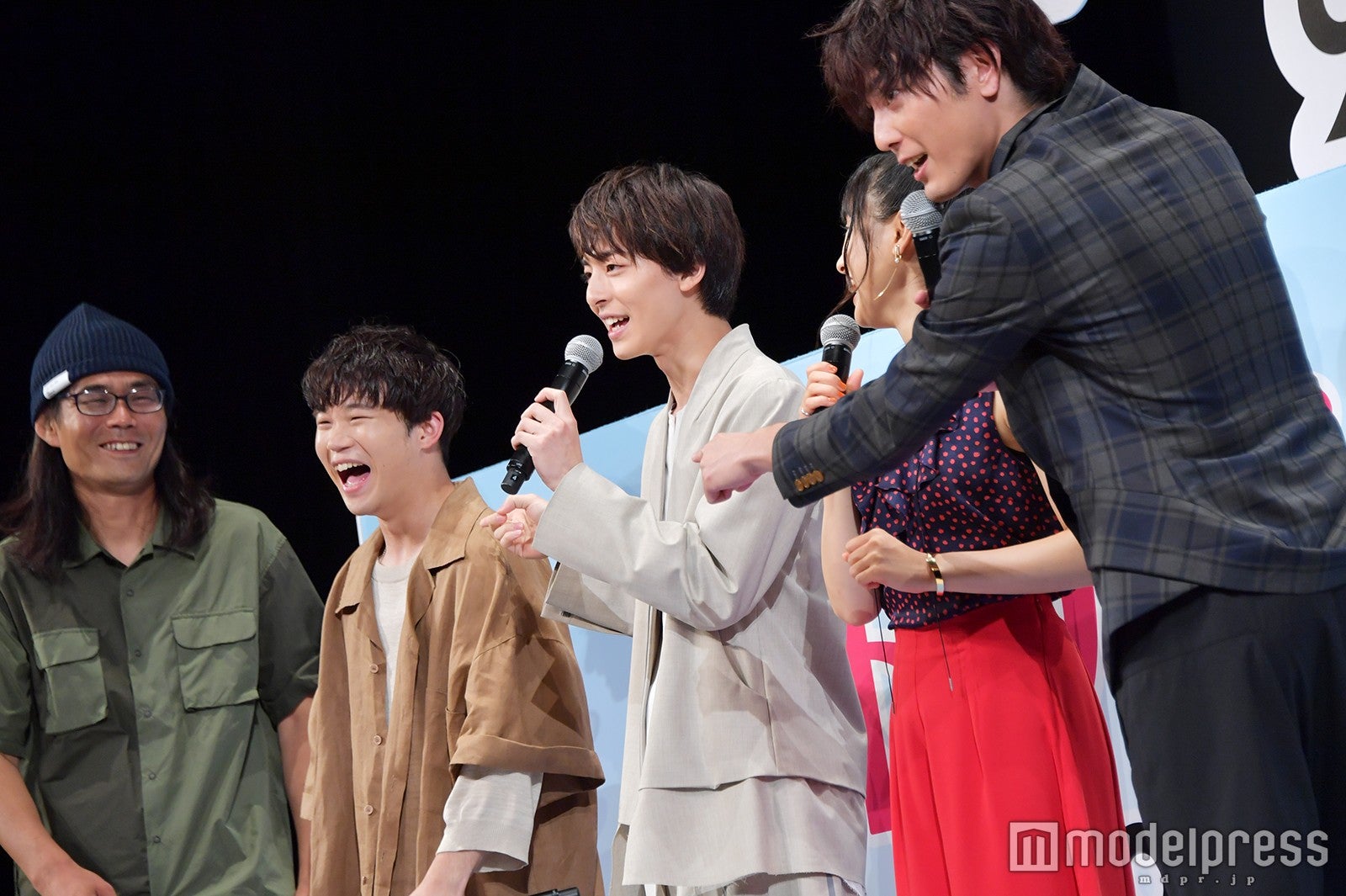 英勉監督、矢本悠馬、高杉真宙、土屋太鳳、間宮祥太朗 （C）モデルプレス