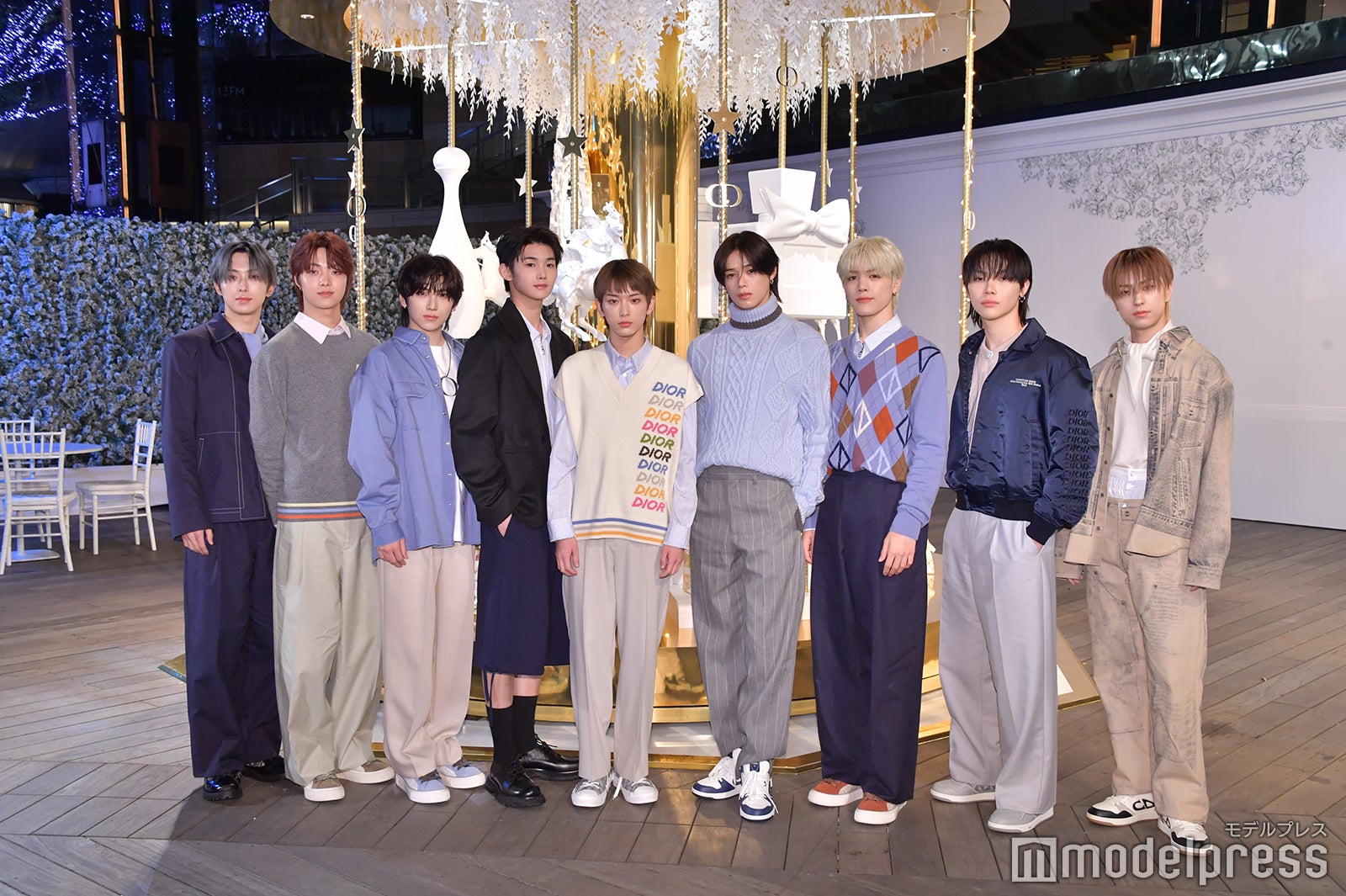 &TEAM（左から）FUMA、EJ、YUMA、JO、HARUA、K、MAKI、NICHOLAS、TAKI（C）モデルプレス