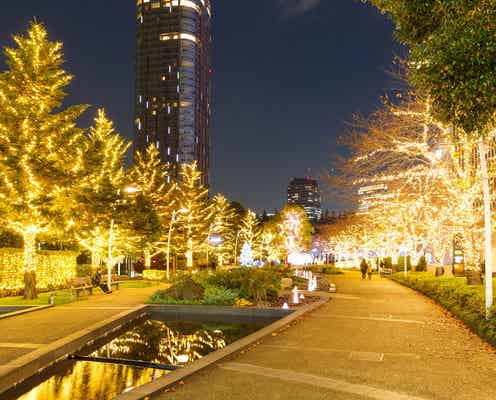 東京ミッドタウンのクリスマス「MIDTOWN WINTER MOMENTS」黄金イルミ&スケートリンク営業