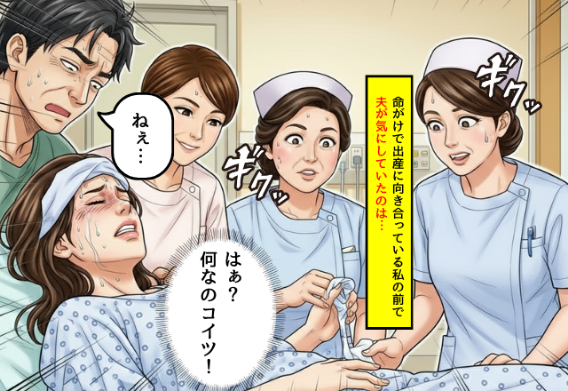 激しい陣痛で産院に運ばれた妻。だが直後⇒夫が放った【発言】に、助産師まで凍りついた話。