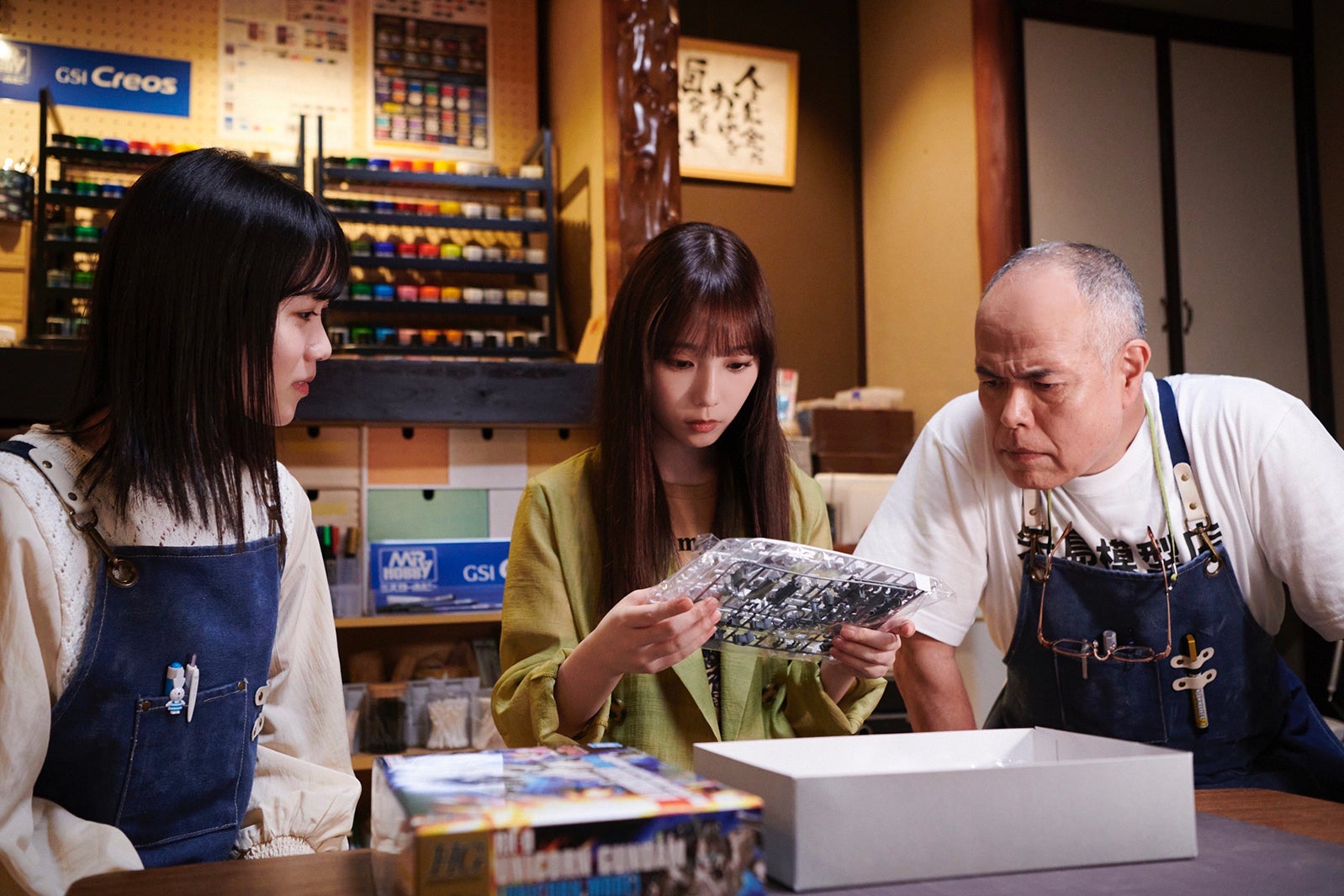 石田悠佳、与田祐希、田中要次（C）「量産型リコ」製作委員会2023