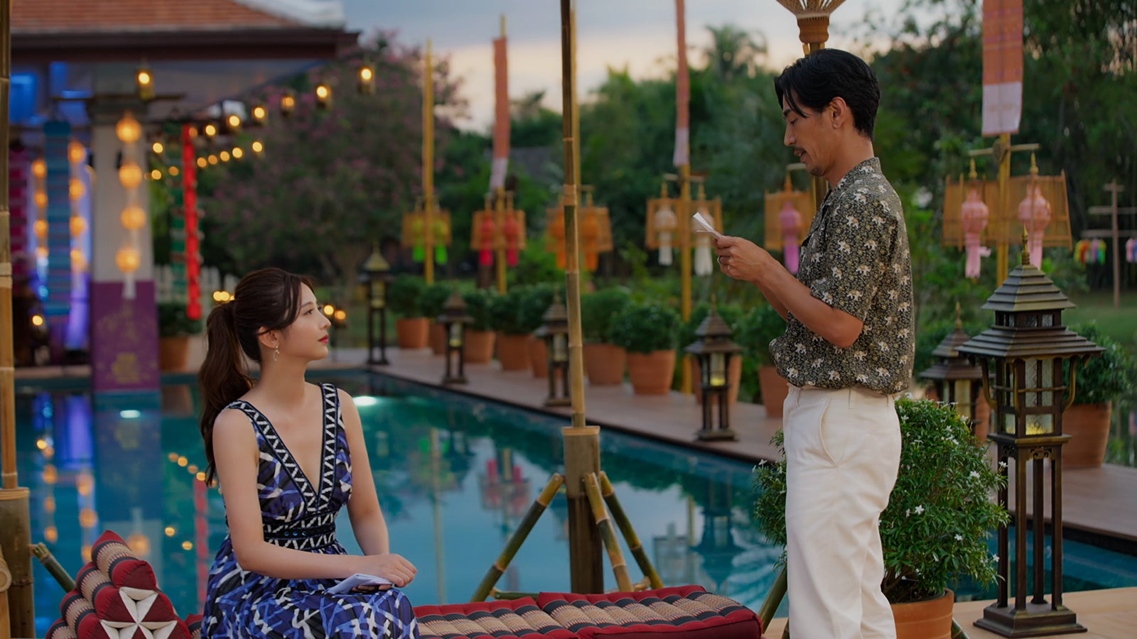 尾崎美紀、阿部大輔「バチェロレッテ・ジャパン」シーズン2エピソード3（C） 2022 Warner Bros. International Television Production Limited