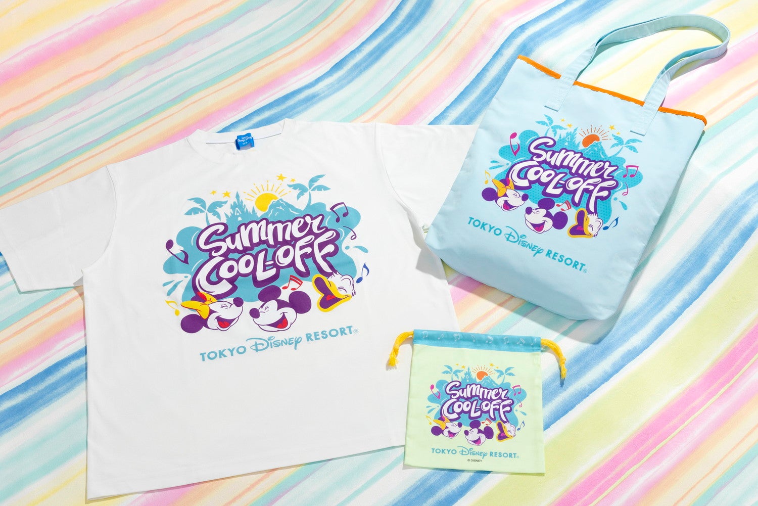 ディズニー ミセス Tシャツ コラボ パープル ホワイト Sサイズ セット 公式】東京ディズニーランド スペシャルイベント「サマー