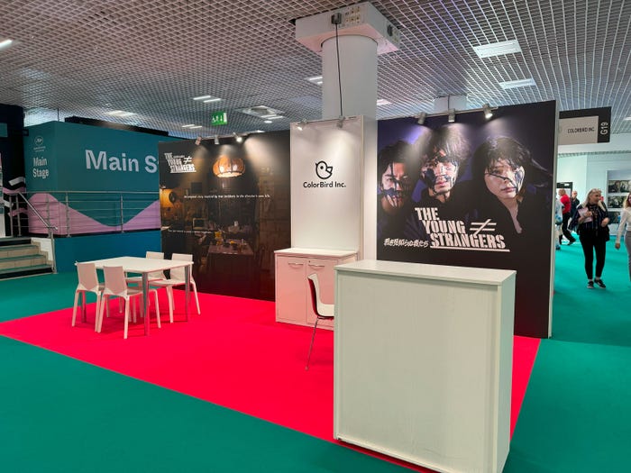 「カンヌ映画祭」ブース画像(C)2024 The Young Strangers Film Partners