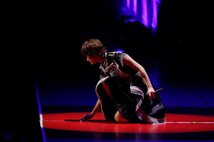 ラスト“箸くん”を披露した若月佑美/乃木坂46「若月佑美 卒業セレモニー」(提供写真)