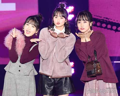 乃木坂46“次世代エース”遠藤さくら・賀喜遥香・筒井あやめ、可愛すぎる投げキスに黄色い声<GirlsAward 2019 A/W>