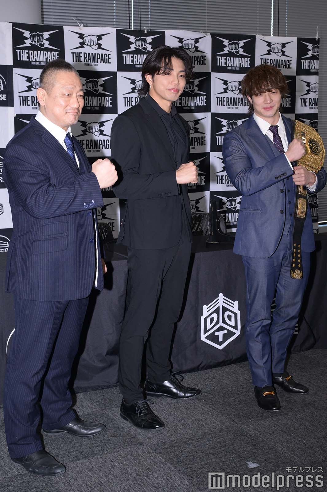 高木三四郎社長、武知海青、上野勇希（C）モデルプレス