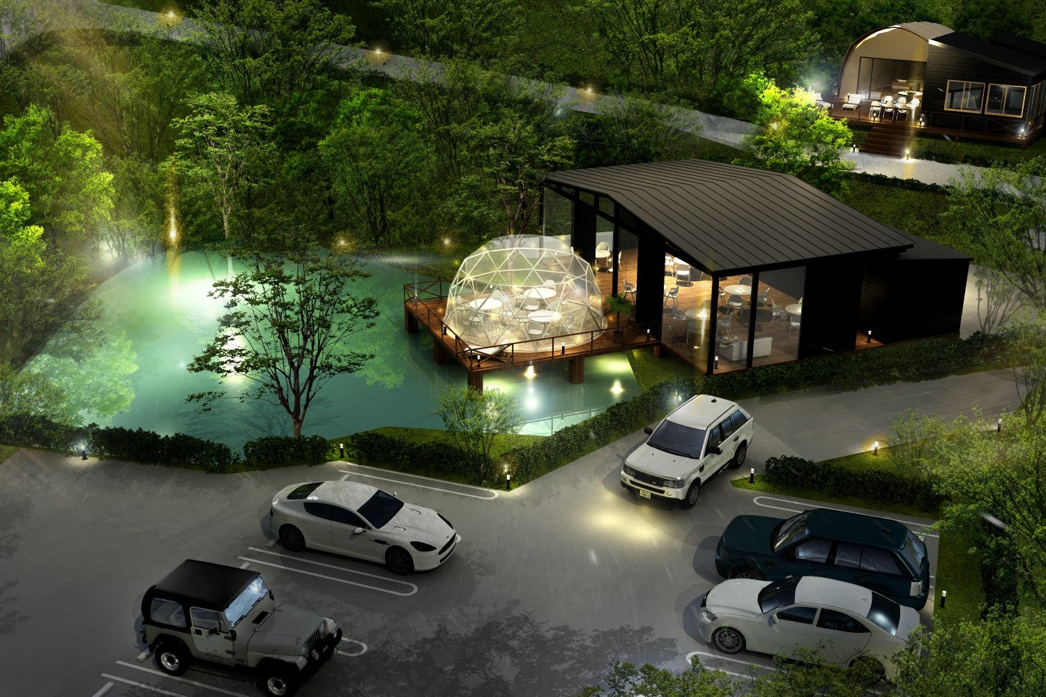 グランピングヒルズ アウラテラス茨城／画像提供：マリントピアリゾート