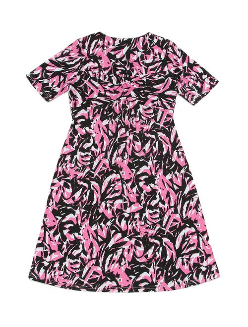 マットジャージ5分袖クラックプリントワンピース「TALBOTS」5,184円（税込）／画像提供：TALBOTS