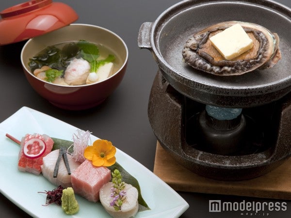 山海の幸を用いた料理／画像提供：大塚商会ホテルグループ
