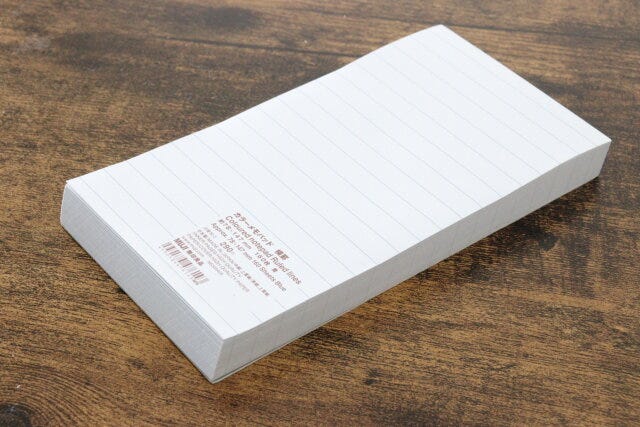 無印良品のカラーメモパッド