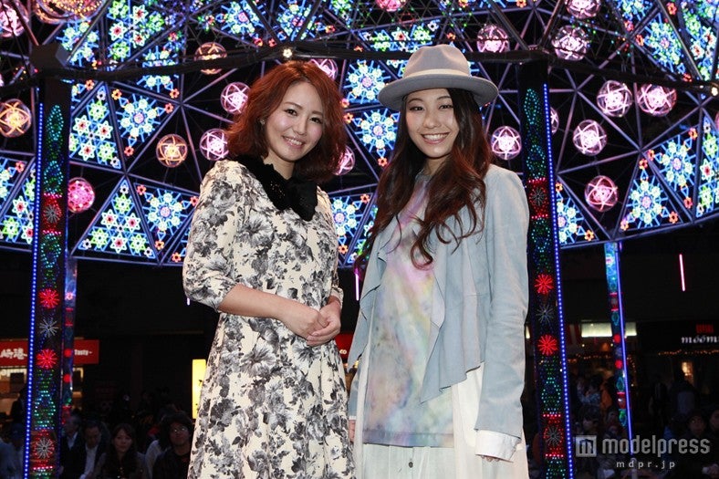 「東京ドームシティ ウィンターイルミネーション2013」の点灯式を行った磯山さやか、LUHICA
