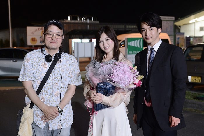 中田秀夫監督、白石麻衣、千葉雄大(C)2020映画「スマホを落としただけなのに2」製作委員会