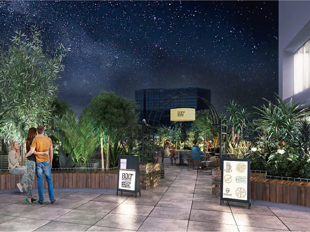 ニュウマン横浜の6階で横丁スタイルのビアガーデン「800°ディグリーズ クラフトブリューガーデン」が開催（画像はイメージ、提供画像）