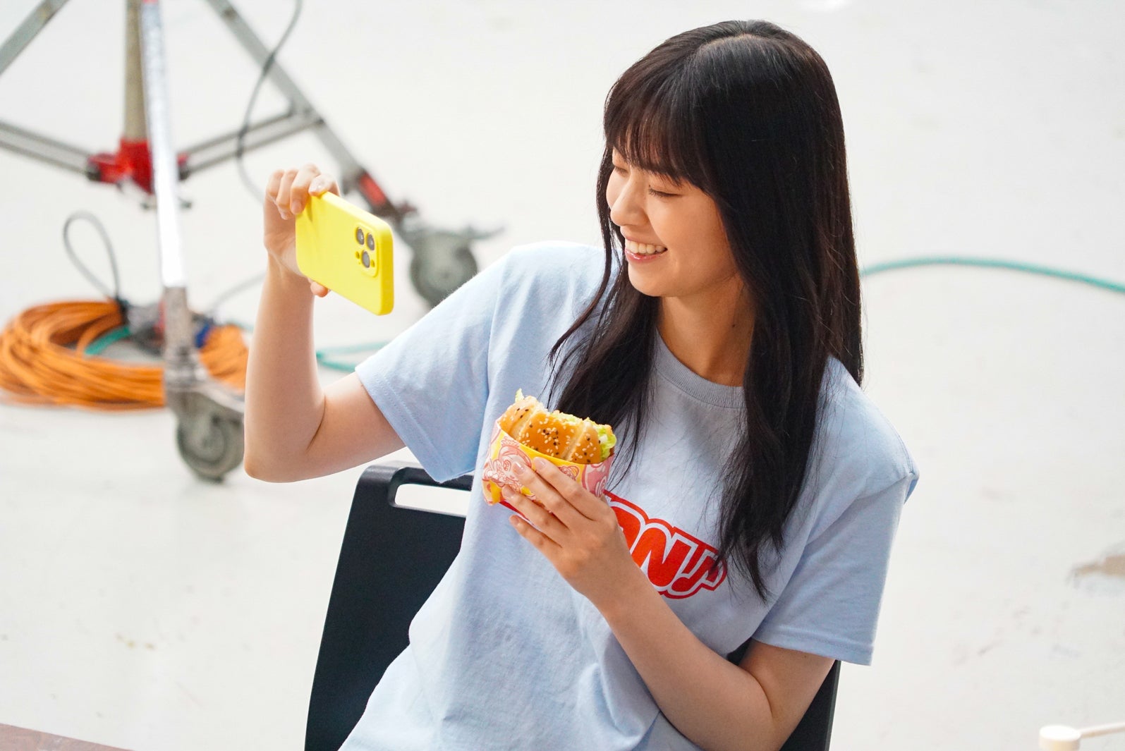 西野七瀬／新TVCMメイキングより（提供写真）