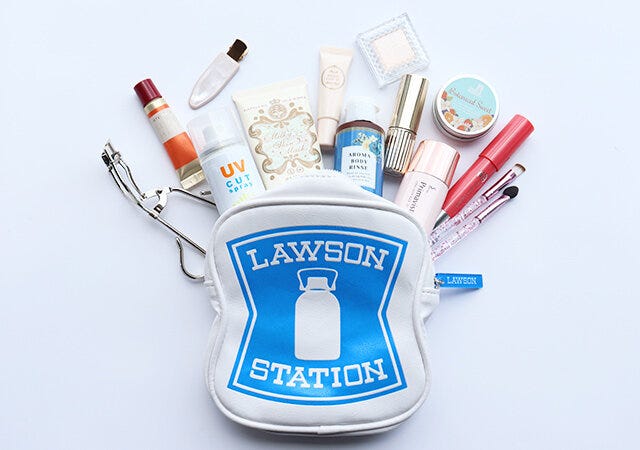 宝島社　ムック本　付録　ローソン　ポーチ　サイズ　使用例　メイクポーチ