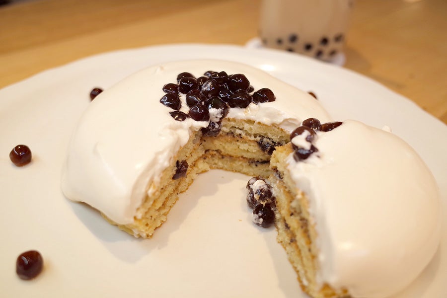オリジナルパンケーキハウスタピオカミルクティーパンケーキ