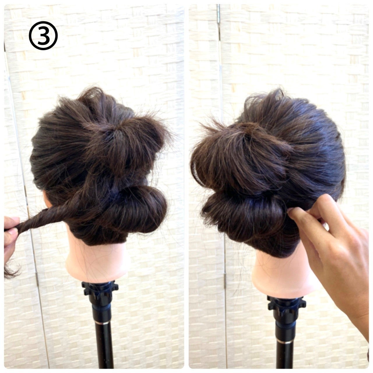 毛量多めさん集合 ダブルおだんごで簡単かわいい まとめ髪ヘアアレンジ モデルプレス 毛量多めさん集合 ダブルおだんごで簡単かわいい まとめ髪ヘアアレンジ モデルプレス