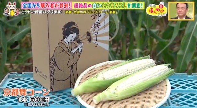 【京都・久御山町】全国から購入者が殺到!1日数千本も売れた「白いスイートコーン」とは?