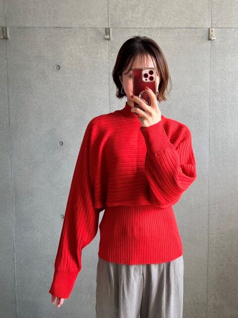 GU マルチウェイセーター レッド GU マルチウェイセーター レッド 着用