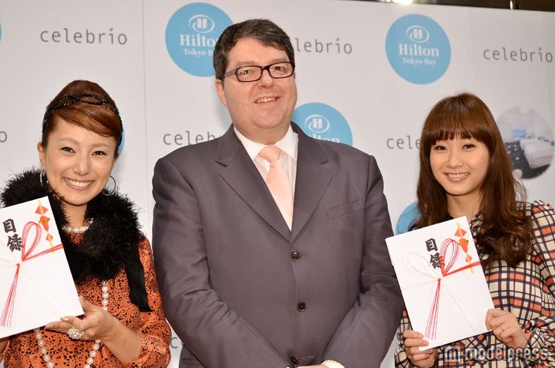三船美佳、総支配人フレデリック・ルクロン氏、藤本美貴