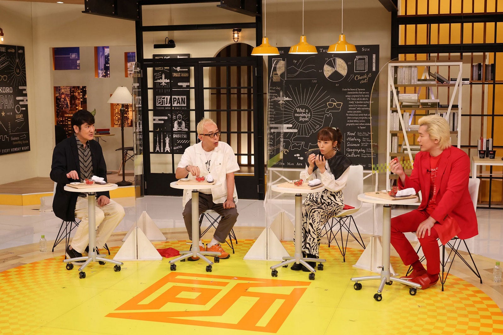 田中直樹、所ジョージ、若槻千夏、カズレーザー（C）カンテレ