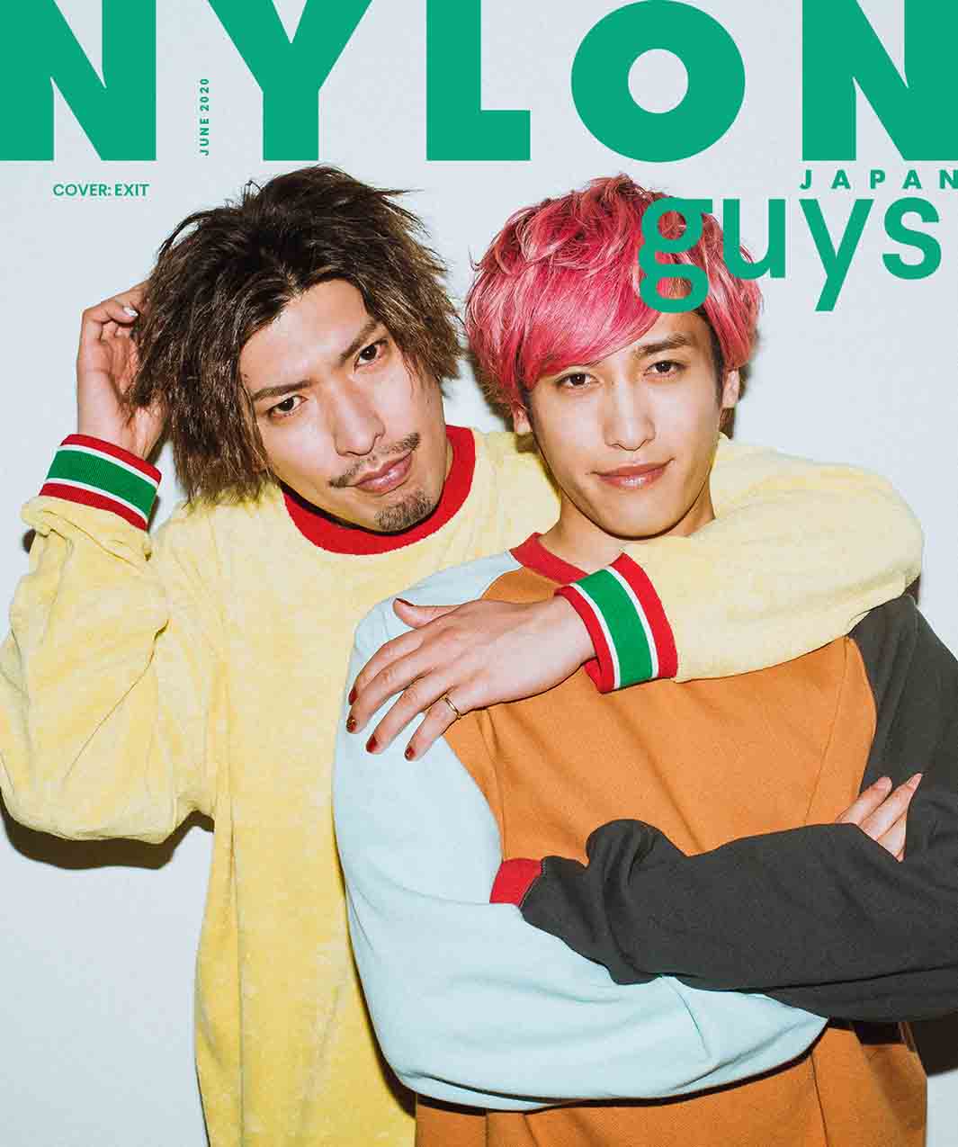 EXIT「NYLON guys」表紙に登場　アートの世界へ紛れ込む
