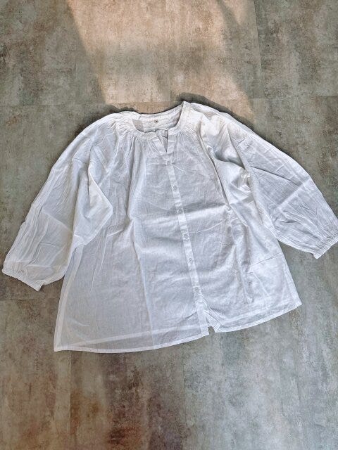 coca　ビッグガーゼシャツ　White