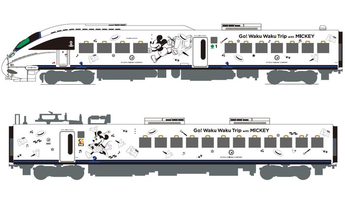 （上から）885系1号車、885系2号車（C）Disney