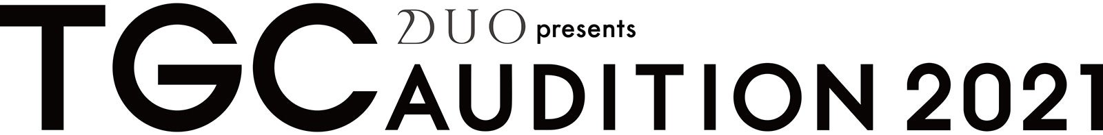 「DUO presents TGC AUDITION 2021」ロゴ（提供写真）