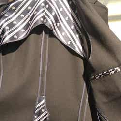 裏の縫製や機能性などこだわりの作り(ブレザー/ネイビー)