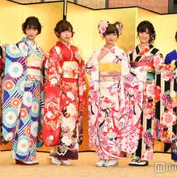 NGT48（左から）西村菜那子、奈良未遥、宮島亜弥、中井りか、村雲颯香、太野彩香 （C）モデルプレス