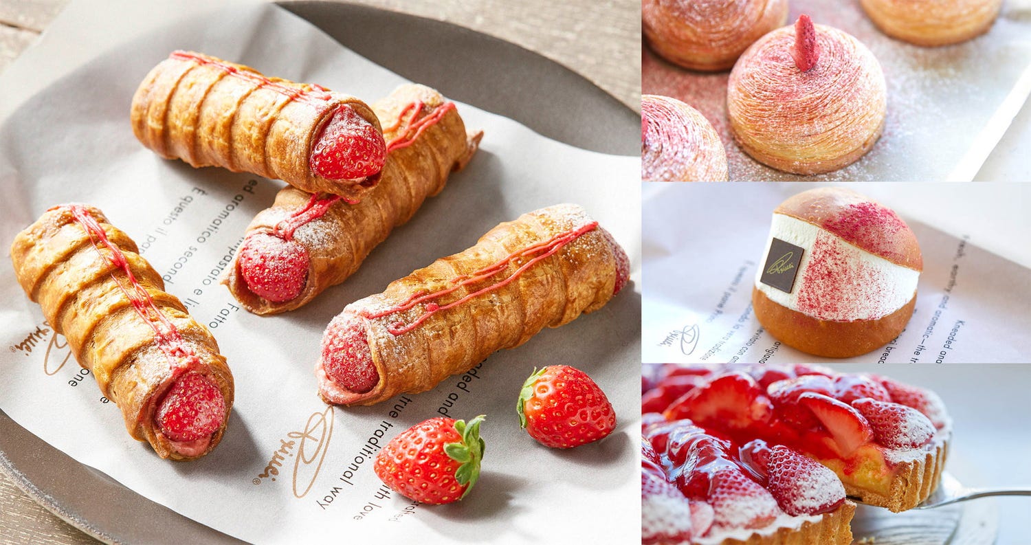 スタバ、イタリアンベーカリー「プリンチ」ストロベリーを味わう焼き菓子登場