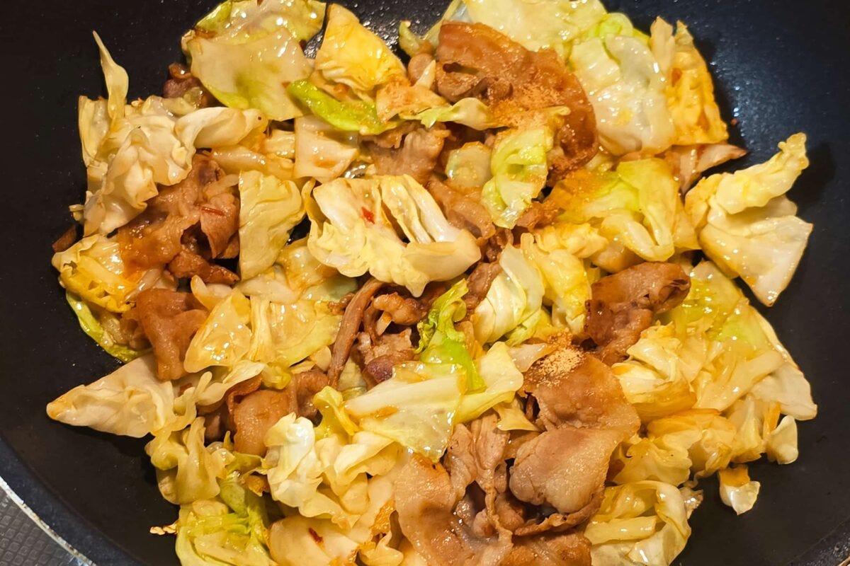 キャベツ炒め