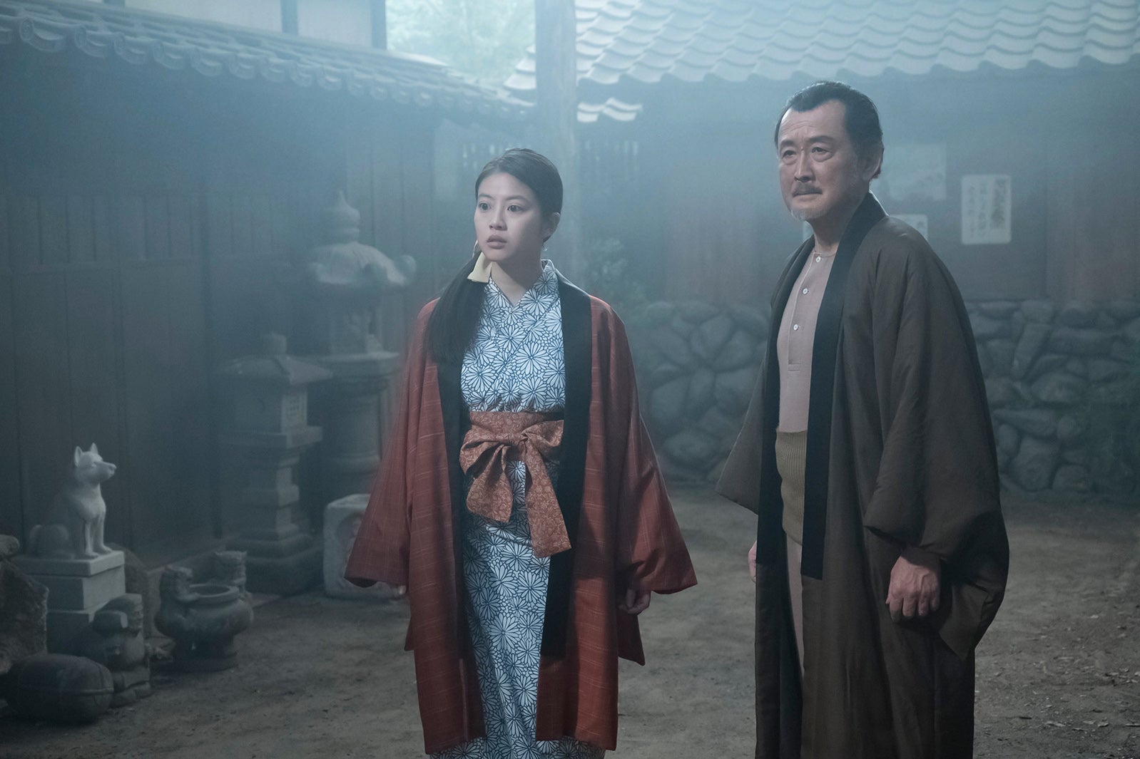 今田美桜、吉田鋼太郎「あんぱん」第45話（C）NHK