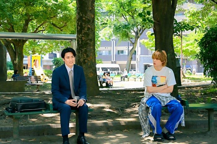 中村隼人、佐野勇斗「君の好きは無敵」第4話(C)TBS