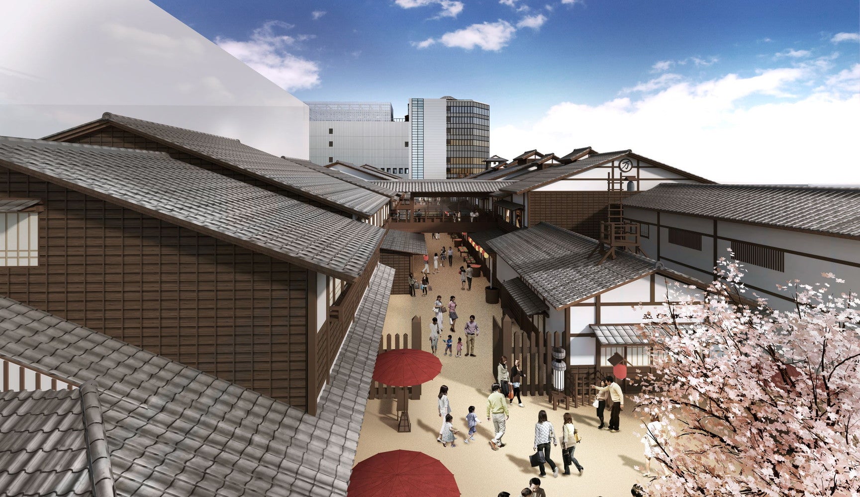 千客万来施設（仮称）／画像提供：万葉倶楽部