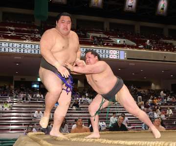 まげを落として再起力士 土俵下に転落で勝ち越しお預け、海真「大丈夫です」大相撲春場所